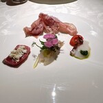 リストランティーノ ルベロ - まぐろ　ヒラメ　真蛸　生ハム