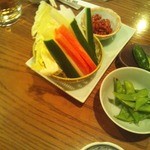 酒坊　日本盛 - 野菜ｽﾃｨｯｸ\500