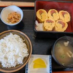 たちまち食堂 - 明太子だし巻き定食