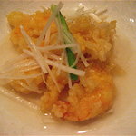 北京遊膳 - ▲爽やかな味わいの大正海老の揚げ物