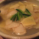 北京遊膳 - ▲優しい味わいのあわびとほたてと筍のスープ仕立て