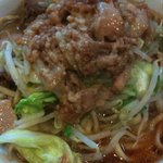 ラーメン二郎 - ニンニク　油多め