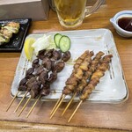 ちどり - クビ串、砂肝串