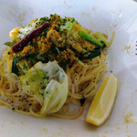 Hearty Cafe - カラスミとシラスのパスタ