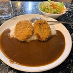 ケーツーカレーハウス - コロッケカレー　サラダセット