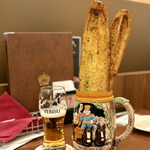 ビヤホールライオン - 名前負けしないLONGガーリックトーストでした