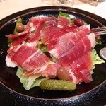 ムッシュ - イベリコ豚の生ハムサラダ仕立て1800円