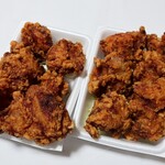 ほかほか弁当 - 今日はから揚げおかず2つ