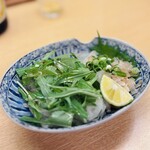 忠 - ミノ湯引きとアキレス