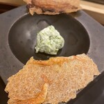 あま木 - クリームチーズと酢飯の煎餅