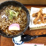 そば処　おおけやき - げそ天そば（温）※生玉子は付きません