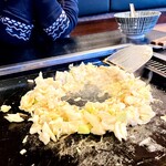 江戸もんじゃひょうたん - この土手を作るところからですよね