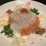 中国菜館 竹琳 - 中国式お刺身(混ぜる前)