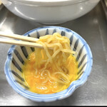 中華そば 大咲 - 生たまご　麺　byまみこまみこ