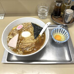 中華そば 大咲 - ワンタン麺　小　麺かため　生たまご　byまみこまみこ