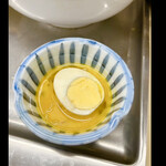 中華そば 大咲 - 生たまごに、ゆでたまご　意味なかった〜ゆでたまごはスープに浸す方が美味しいわ〜笑　　byまみこまみこ