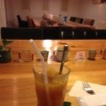 FIKA CAFE - マンゴージュース。氷もマンゴージュースで出来ている。