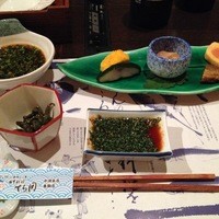 日本料理てら岡 中洲本店 - 最初のセッティング