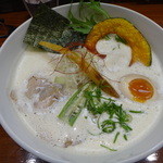 暁 製麺 - 鶏豚だしらぁ麺