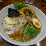 暁 製麺 - 嫁さんの魚介だしらぁめ麺