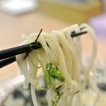 麪家ひばり - 麪家ひばり・魚介つけ麺 麺箸上げ(2014.10)