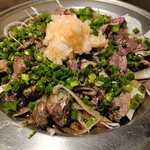 マルタケ鶏店 - モモのたたき