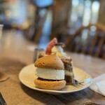 空気ケーキ。 - 