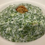 中華料理 徳武 - ウニのせ青のりカニ肉あんかけ炒飯