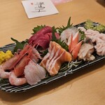 旬の味 喜桜 - 刺身盛り合わせ
