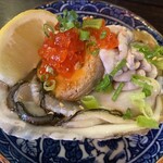 やきとん 豚番長 - 痛風デラックス（白子、あん肝、カキ、筋子）