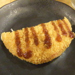 釜焼鳥本舗 おやひなや - ハムカツ厚！