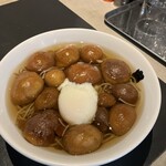 寄 - なめこそば半熟玉子トッピング