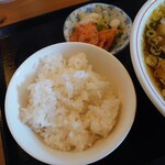 より道 - 半ライス　自家製漬物付き（￥150）