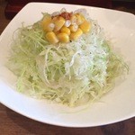 山小屋 - セットのサラダ