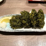 藁焼き鰹たたき明神丸 - 青さのり天ぷら