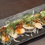 薩摩ごかもん - 桜島鶏のよだれ鶏　食べるラー油