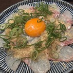 薩摩ごかもん - 真鯛の薄造り　日向夏ポン酢