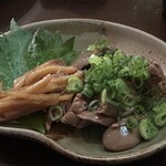 離れ ひら井 - 白レバー醤油漬け