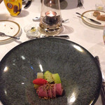 チミケップホテル - 鴨のグリルに‥