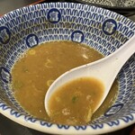 松戸富田麺絆 - 最後はスープ割