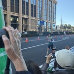 松戸富田麺絆 - 青山学院大学の応援団の中で観戦