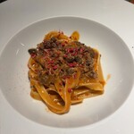 malca - めぐみ鴨のラグーソース　アップ