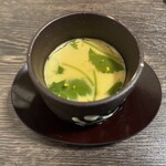 すし処 つどい - お通しの柚子あんかけの茶碗蒸し