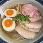 らーめん奏 - しおチャーシュー麺1,000円+味玉150円