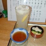 鰻ゆあさ - レモンサワー