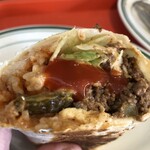 LOS BURRITOS NO.1 - 辛いソースかけてみた。ウマウマ。