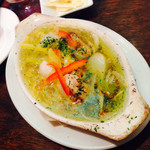 イタリアン酒場ナチュラ - ホタテと冬カブのアヒージョ