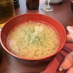 俺の炭火焼ステーキ - 味噌汁