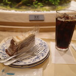 ドトール パークカフェ - 料理写真:2024.9月 パリパリチョコキャラメルミルクレープとコーヒー