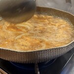 大衆しゃぶしゃぶ勝治 - 〆の卵とじ